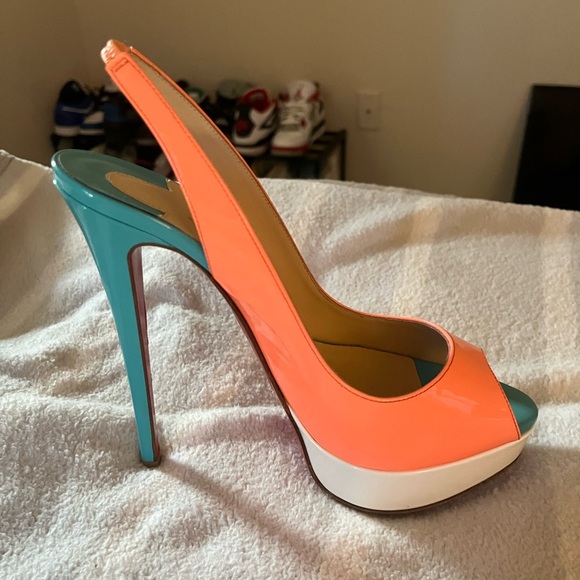 Christian Louboutin Lady Peep Slingback 150 mm size 39 - Picture 5 of 11